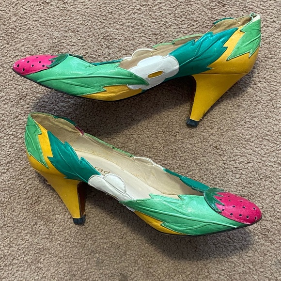 Rare Vintage Strawberry, Paradox by Zalo Heels. Size 6 1/2 - Picture 7 of 9